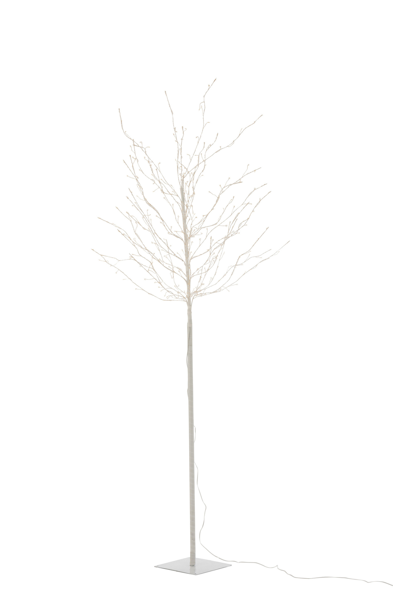 J-LINE BOOM BARE + LED METAAL WIT GROOT