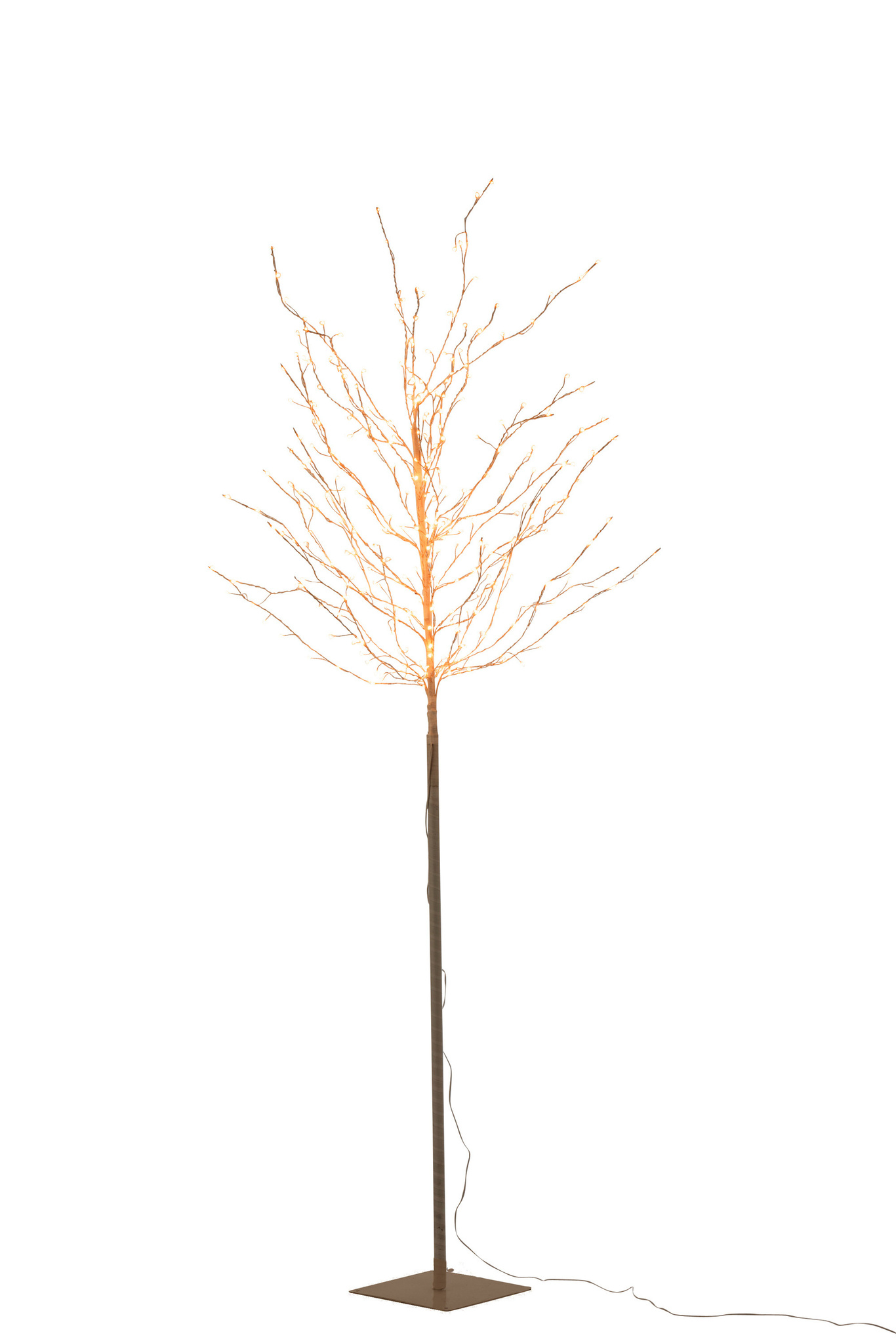 J-LINE BOOM BARE + LED METAAL WIT GROOT