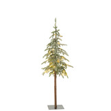 J-LINE KERSTBOOM C+LED PLASTIC SNEEUW GROEN KLEIN