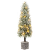 J-LINE KERSTBOOM B + LED KUNSTMATIGE SNEEUW GROEN GROOT