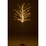 J-LINE KALE BOOM + LED METAAL ZILVER GROOT