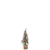 J-LINE KERSTBOOM + LED PLASTIC SNEEUW GROEN/ROOD KLEIN