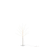 J-LINE BOOM BARE+LED METAAL WIT MIDDEL