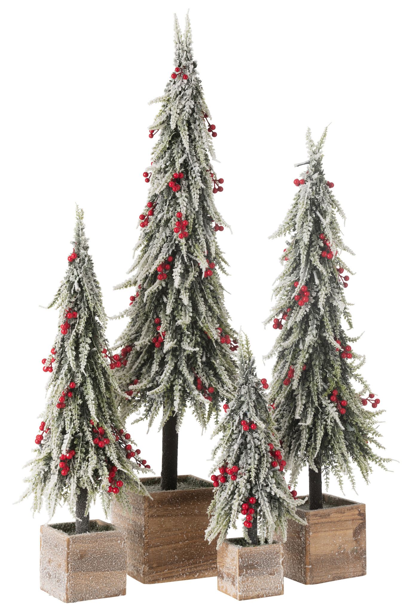 J-LINE KERSTBOOM + LED KUNSTMATIGE SNEEUW GROEN/ROOD EXTRA GROOT