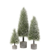 J-LINE KERSTBOOM B + LED KUNSTMATIGE SNEEUW GROEN GROOT