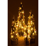 J-LINE KERSTBOOM + LED KUNSTMATIGE SNEEUW GROEN/ROOD EXTRA GROOT