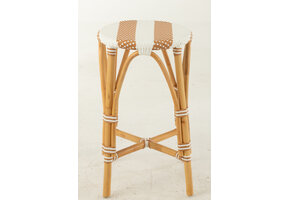 J-LINE KRUK ROTAN BEIGE/WIT GROOT