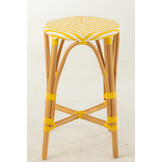 J-LINE KRUK ROTAN GEEL/WIT GROOT