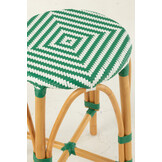 J-LINE KRUK ROTAN DONKERGROEN GROOT