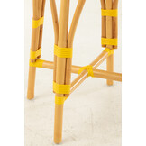 J-LINE KRUK ROTAN GEEL/WIT GROOT