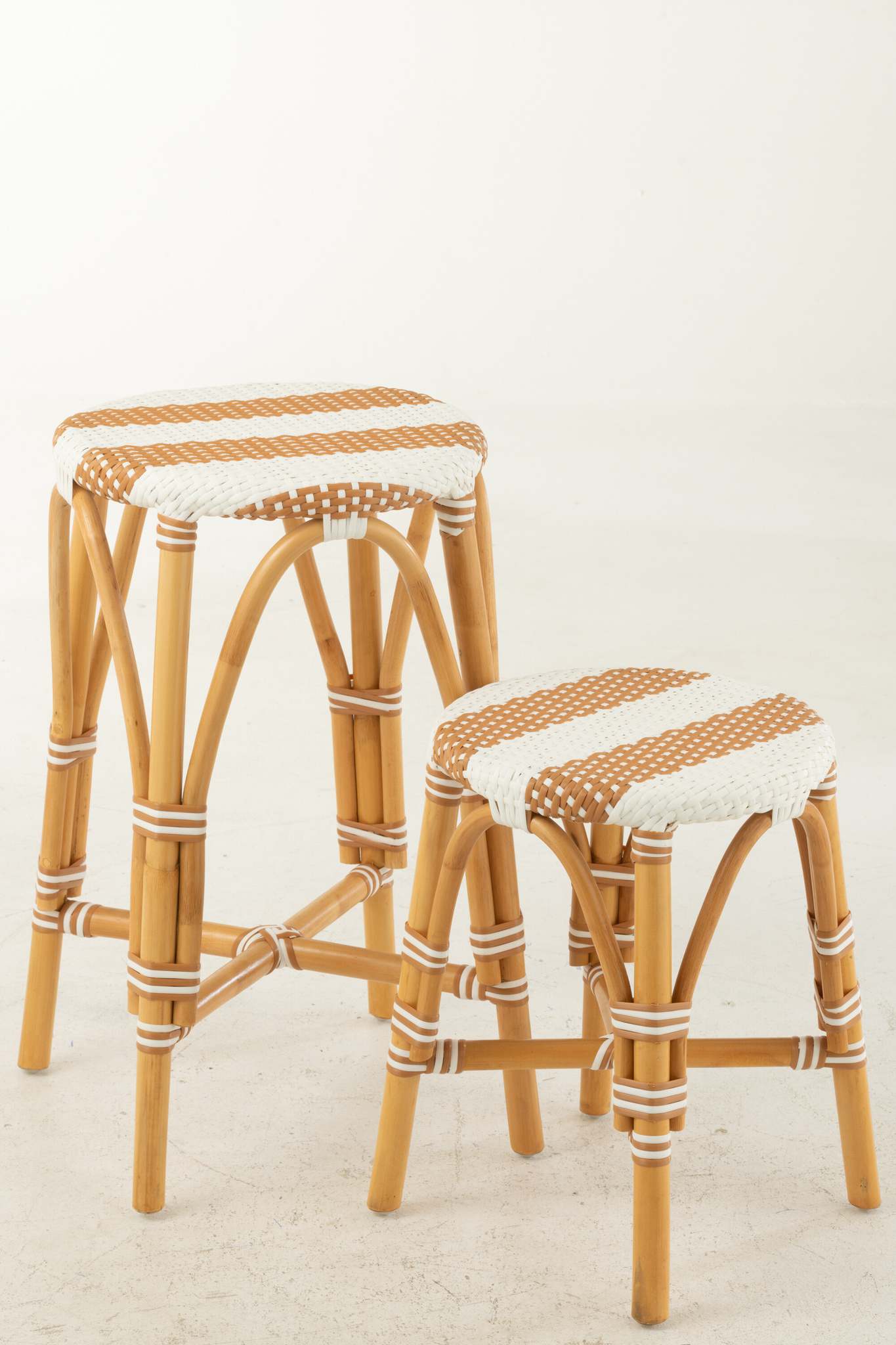 J-LINE KRUK ROTAN BEIGE/WIT GROOTeige/Wit Groot