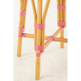 J-LINE KRUK ROTAN ROZE GROOT