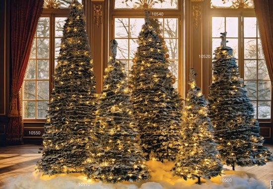 POP-UP KERSTBOOM MET SNEEUW EN 100 LEDS – 90 CM