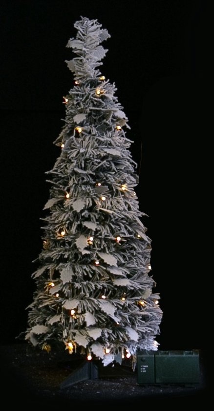 POP-UP KERSTBOOM MET SNEEUW EN 100 LEDS – 90 CM