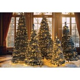 POP-UP KERSTBOOM 120 CM BESNEEUWD MET 150 LEDS