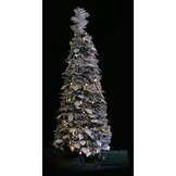 POP-UP KERSTBOOM 150 CM BESNEEUWD MET 200 LEDS