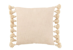 J-LINE KUSSEN KWAST KATOEN PERZIK VIERKANT