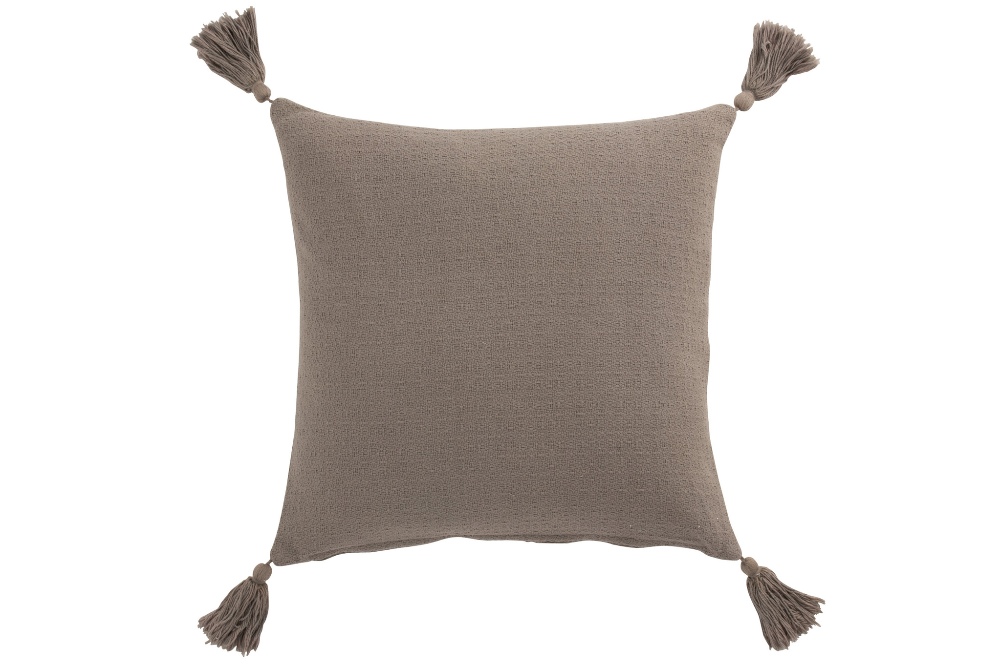 J-LINE KUSSEN BLOEM + KWASTJES KATOEN TAUPE