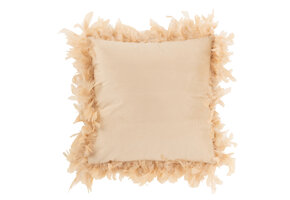 J-LINE KUSSENVEREN POLYESTER ROZE/BEIGE 45X45