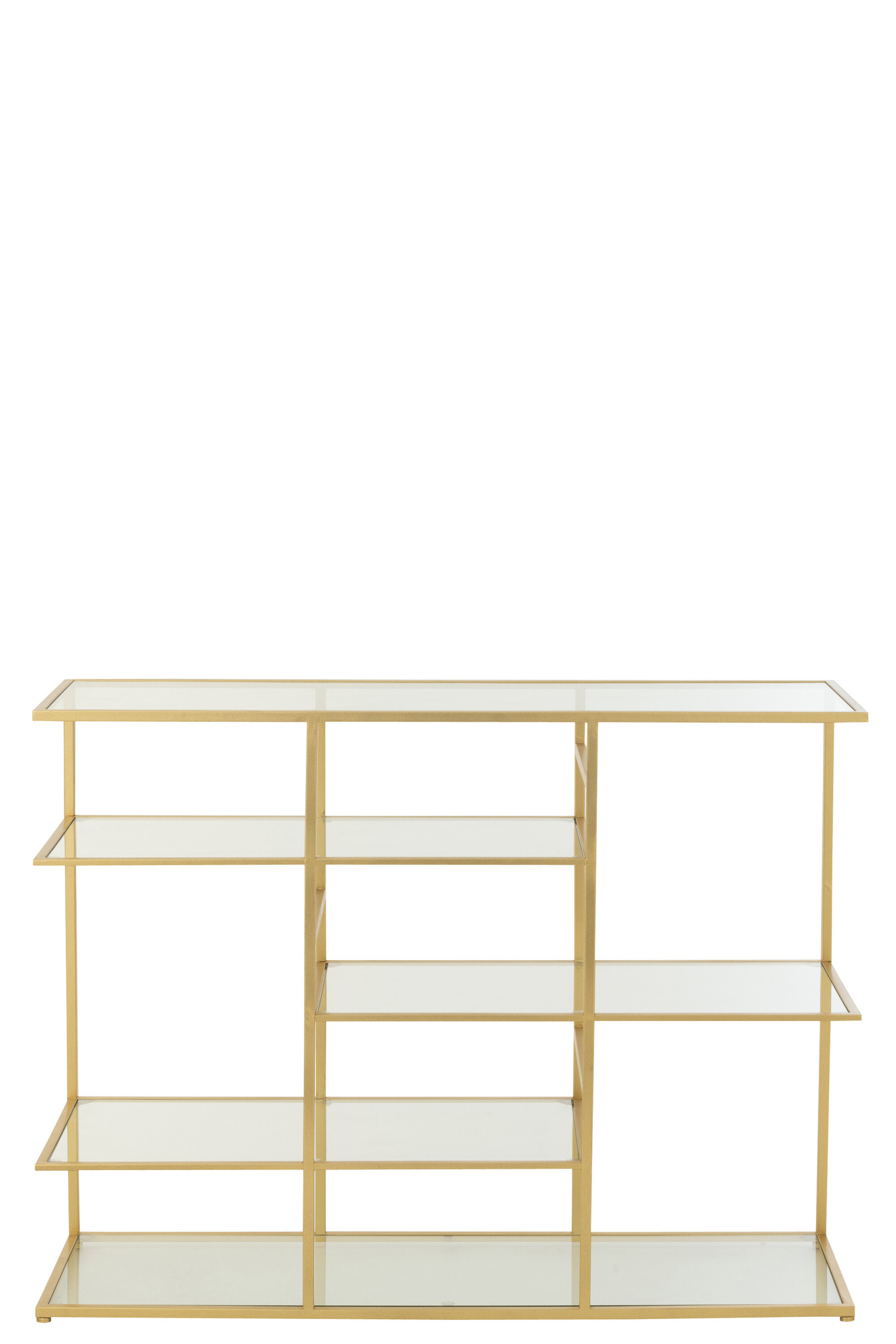 J-LINE CONSOLE IJZER/GLAS GOUDKLEURIG