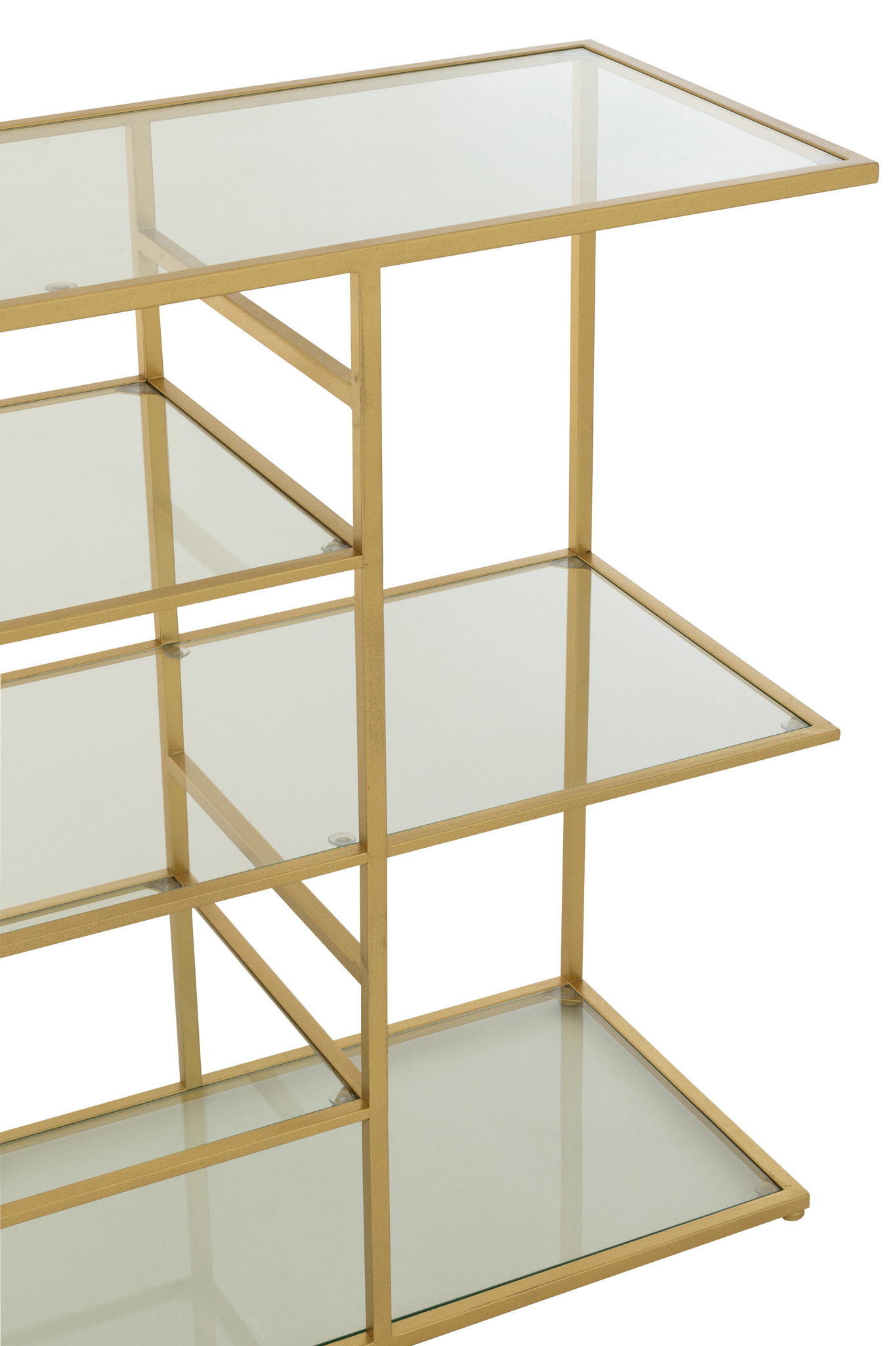 J-LINE CONSOLE IJZER/GLAS GOUDKLEURIG