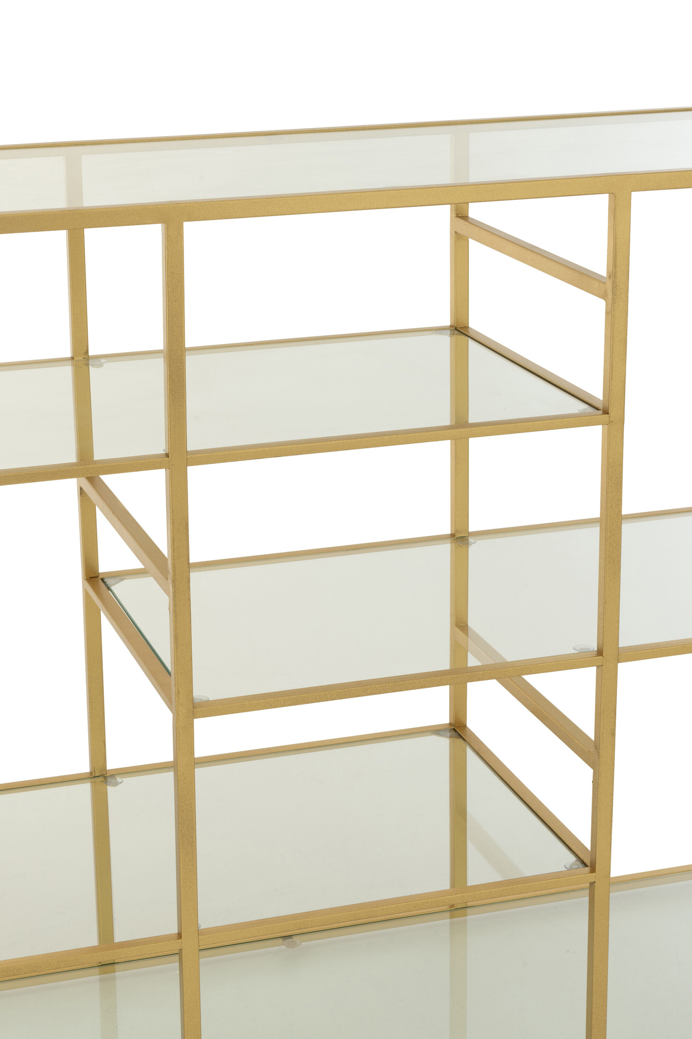 J-LINE CONSOLE IJZER/GLAS GOUDKLEURIG