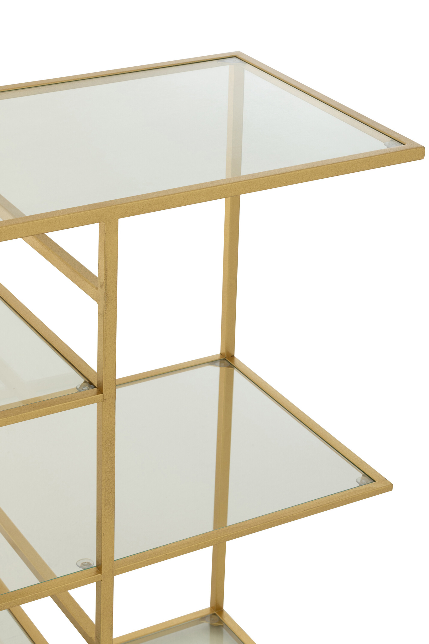 J-LINE CONSOLE IJZER/GLAS GOUDKLEURIG