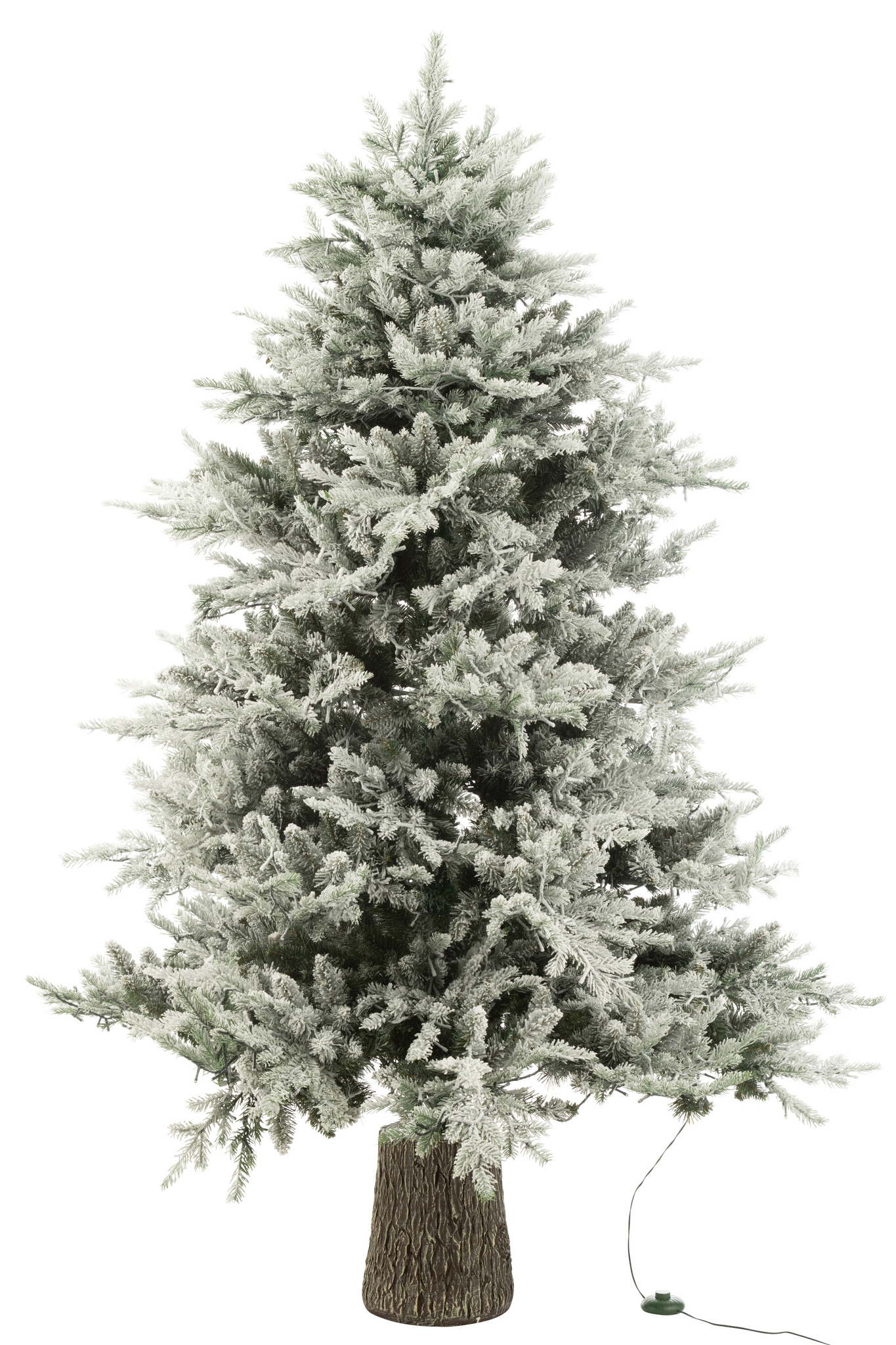 J-LINE KERSTBOOM + SNEEUW 3000 LEDLAMPJES PLASTIC WIT