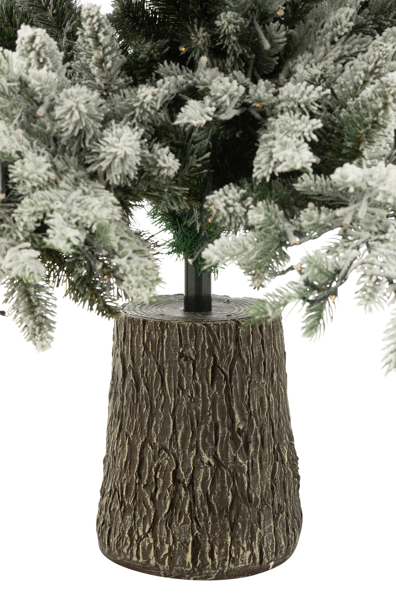 J-LINE KERSTBOOM + SNEEUW 3000 LEDLAMPJES PLASTIC WIT