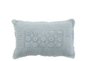 J-LINE KUSSEN RECHTHOEK KANT KATOEN BLAUW