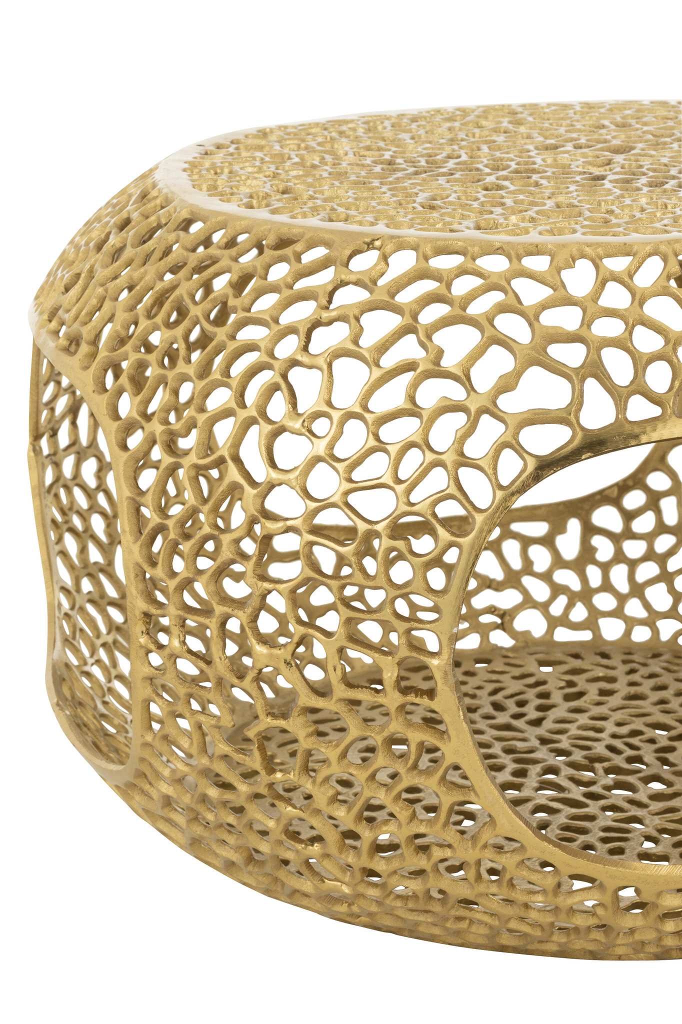 J-LINE SALONTAFEL ALUMINIUM GOUDKLEURIG KLEIN