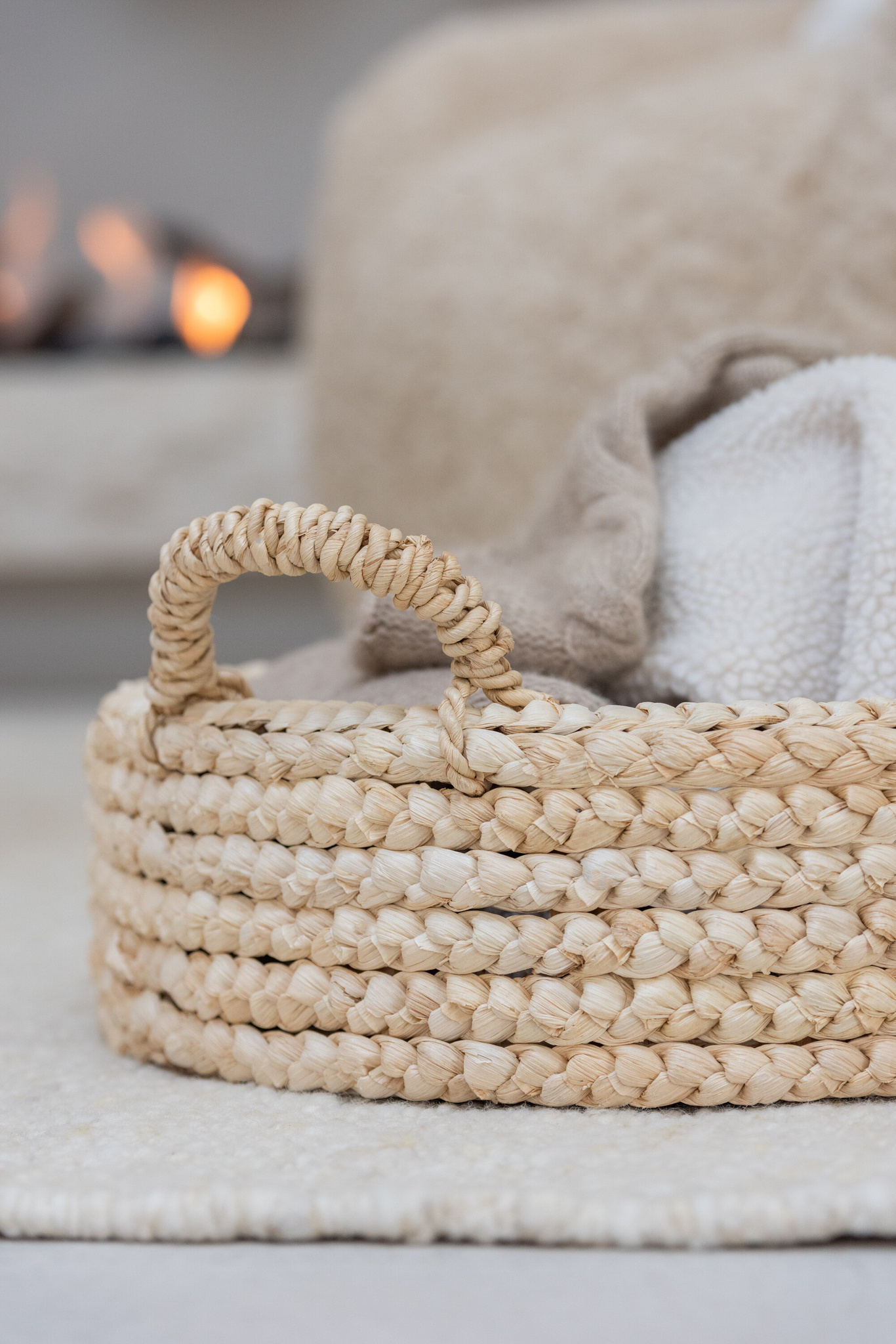 J-LINE SET VAN 2 DIENBLADEN ROND VAN MAÏSKOLF/HOUTVEZELPLAAT NATUURLIJK