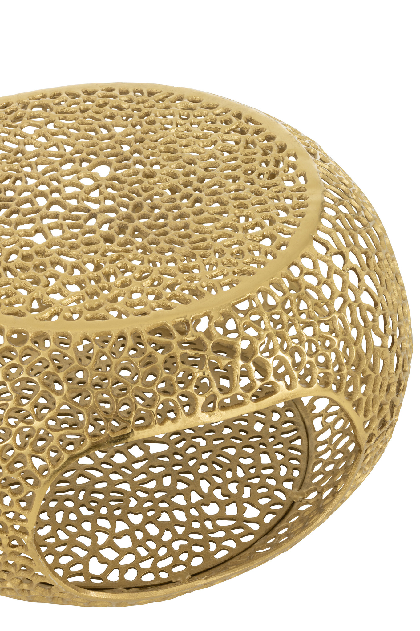 J-LINE SALONTAFEL ALUMINIUM GOUDKLEURIG KLEIN