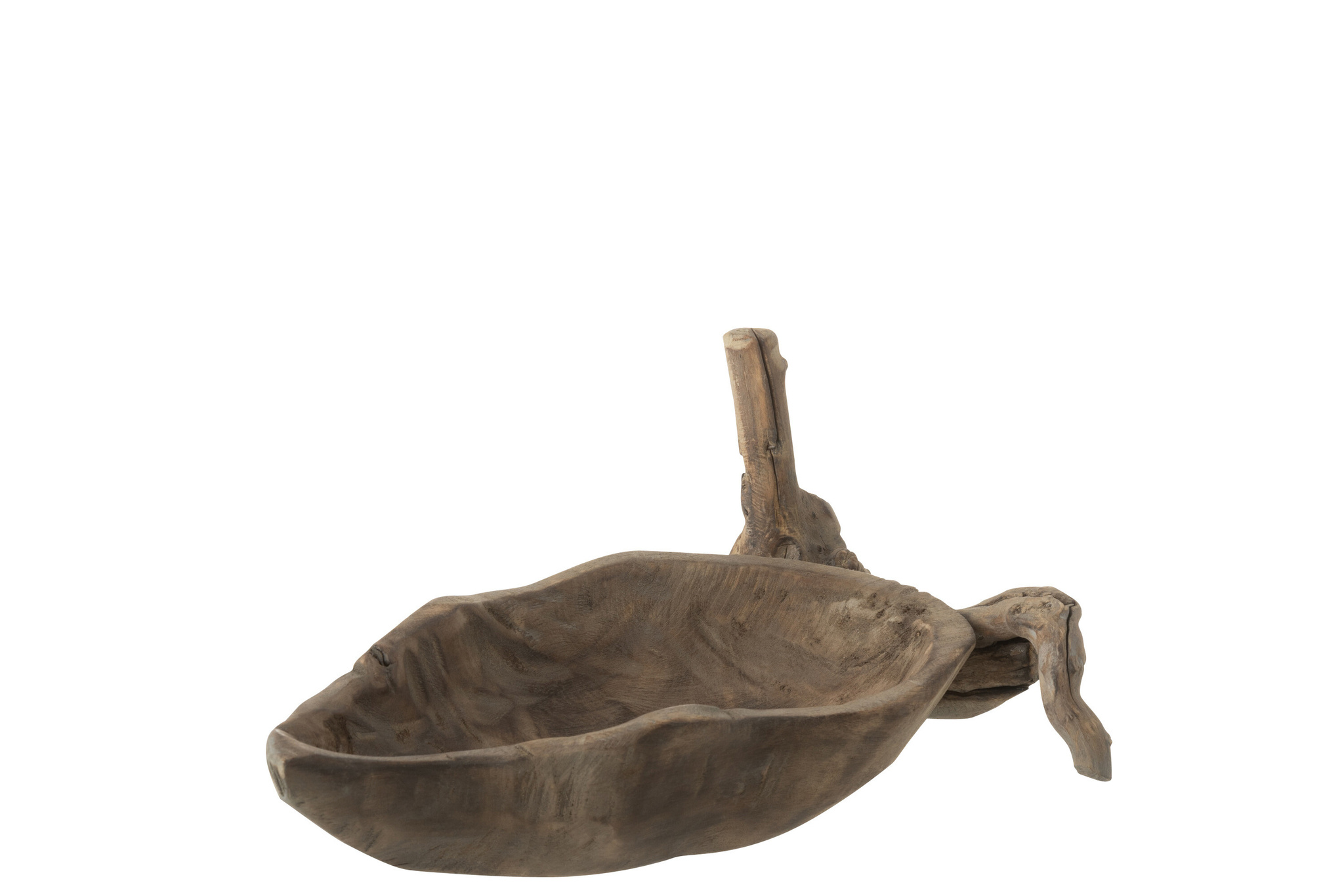 J-LINE DECORATIE SCHAAL HOUT NATUURLIJK