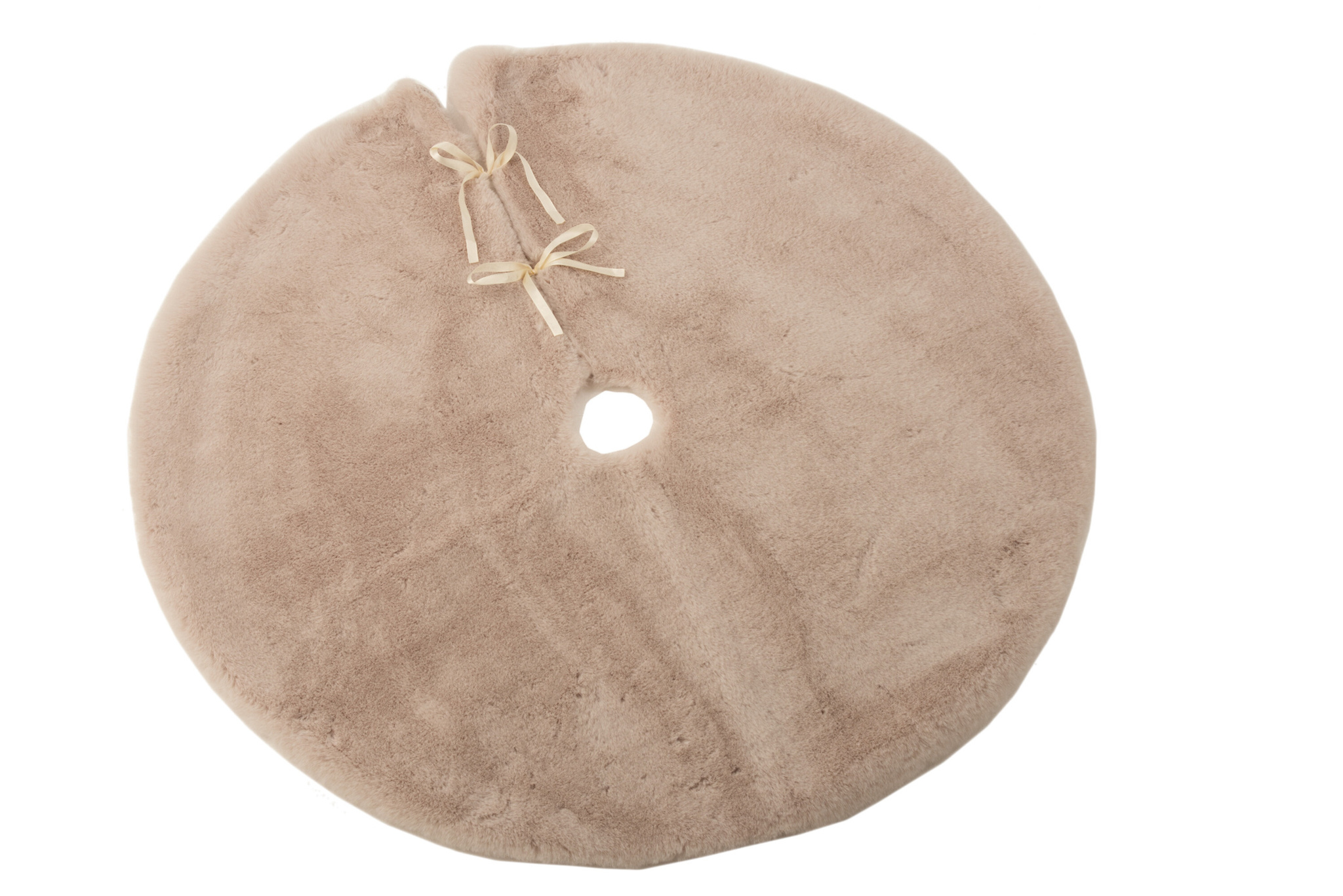 J-LINE KERSTBOOMROK ROND POLYESTER BEIGE