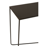 J-LINE CONSOLE RECHTHOEKIG KRUISFRAME METAAL ZWART