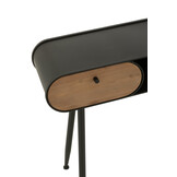 J-LINE CONSOLE HOUTEN EN METALEN TAFEL CONSOLE VURENHOUT ZWART/LICHT BEIGE