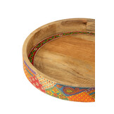 J-LINE SET VAN 2 DIENBLADEN 2 HANDVATTEN DELHI MANGOHOUT MIX