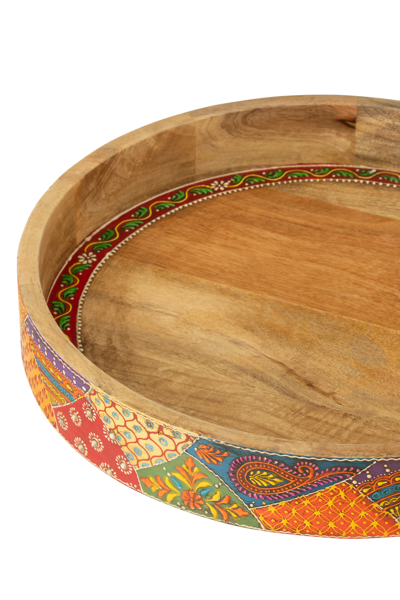 J-LINE SET VAN 2 DIENBLADEN 2 HANDVATTEN DELHI MANGOHOUT MIX