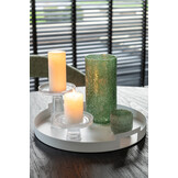 J-LINE SET VAN 3 DIENBLADEN ROND METAAL WIT – SET VAN DRIE STUKS