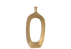 J-LINE VAAS NINA ALUMINIUM GOUD GROOT