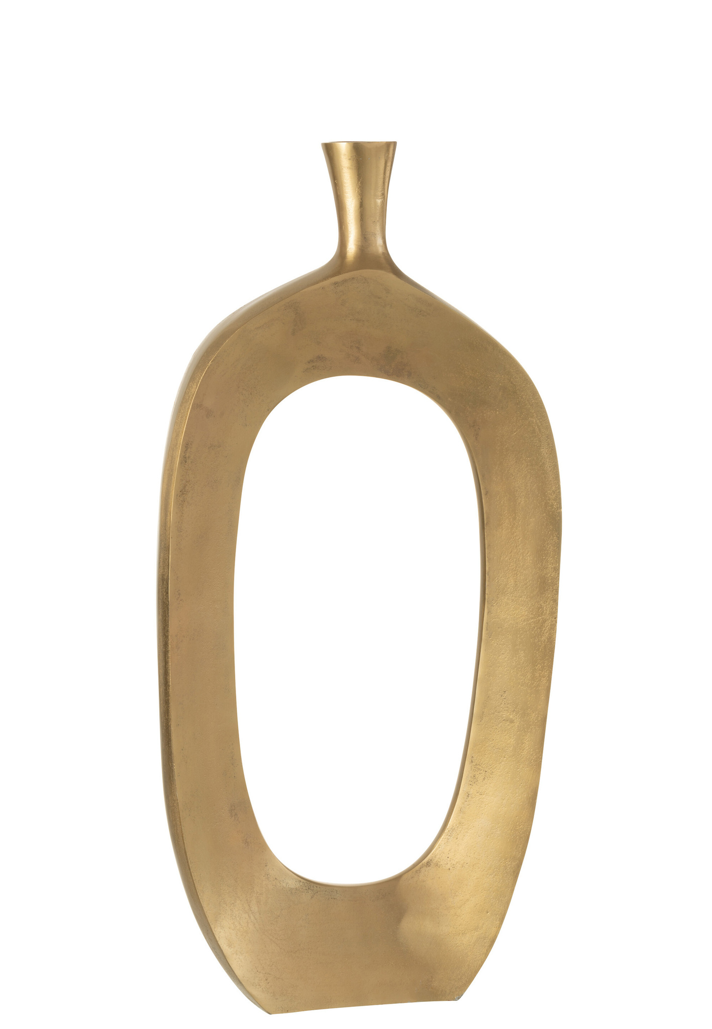 J-LINE VAAS NINA ALUMINIUM GOUD GROOT