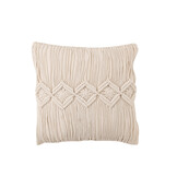 J-LINE KUSSEN GEZELLIG KATOEN GEBROKEN WIT GROOT