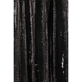 J-LINE GORDIJN OMKEERBARE PAILLETTEN ZWART/ZILVER