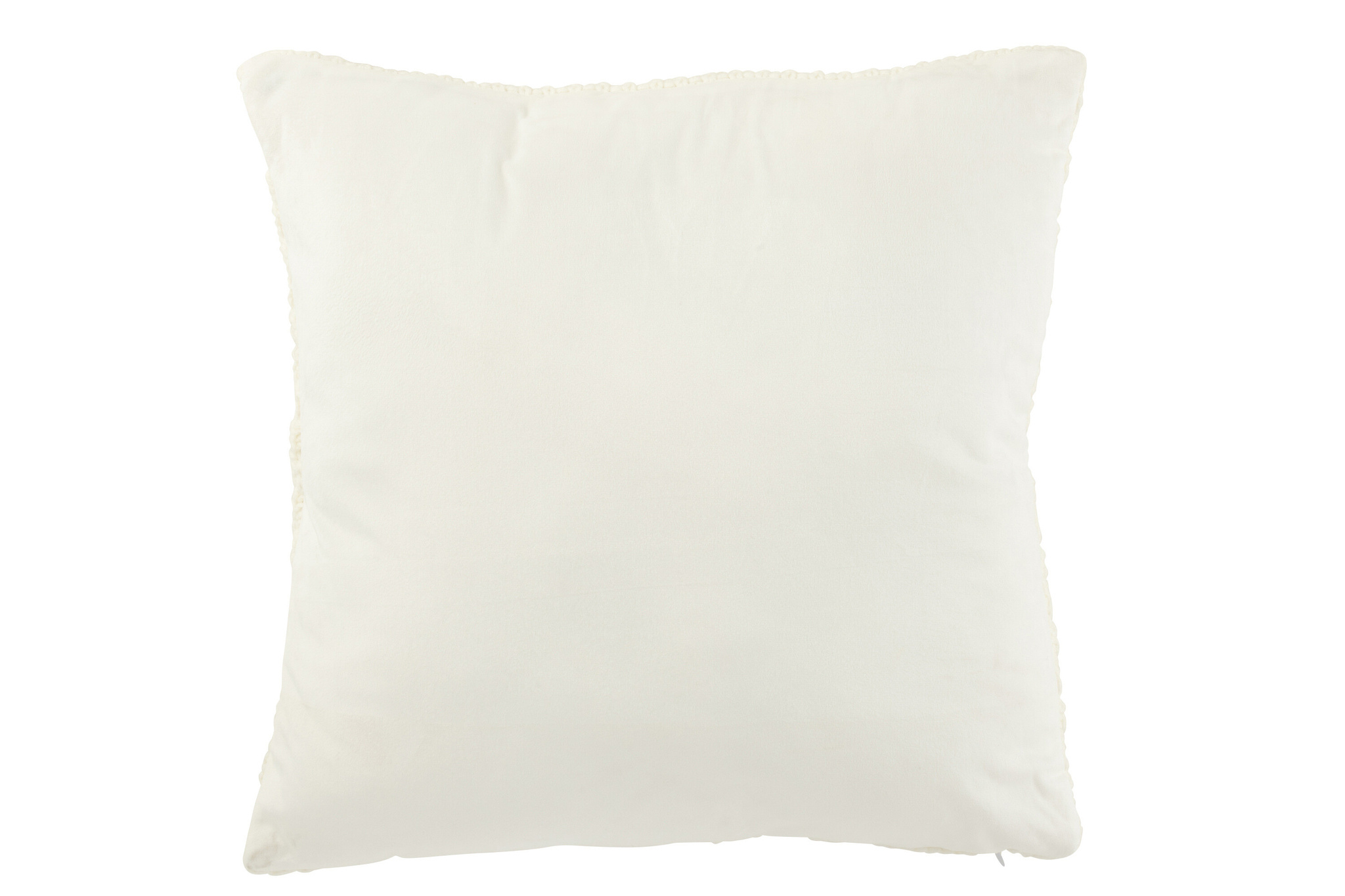 J-LINE KUSSEN GEBREID RELAX POLYESTER/ACRYL WIT/ROOD