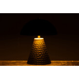 J-LINE TAFELLAMP PADDENSTOEL IJZER ZWART