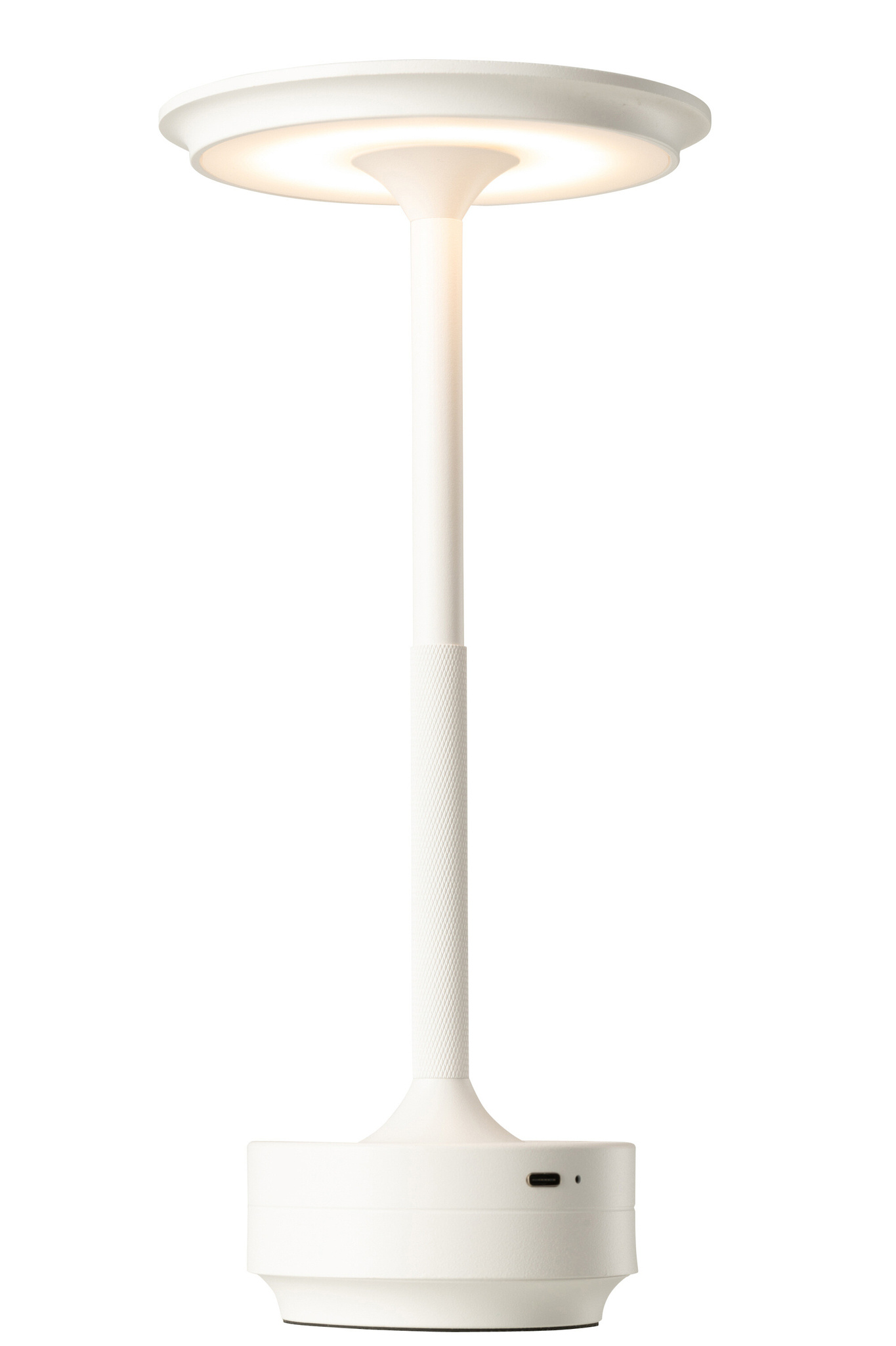 J-LINE WITTE LED-TAFELLAMP MET AANRAAKBEDIENING KUNSTSTOF