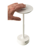 J-LINE WITTE LED-TAFELLAMP MET AANRAAKBEDIENING KUNSTSTOF