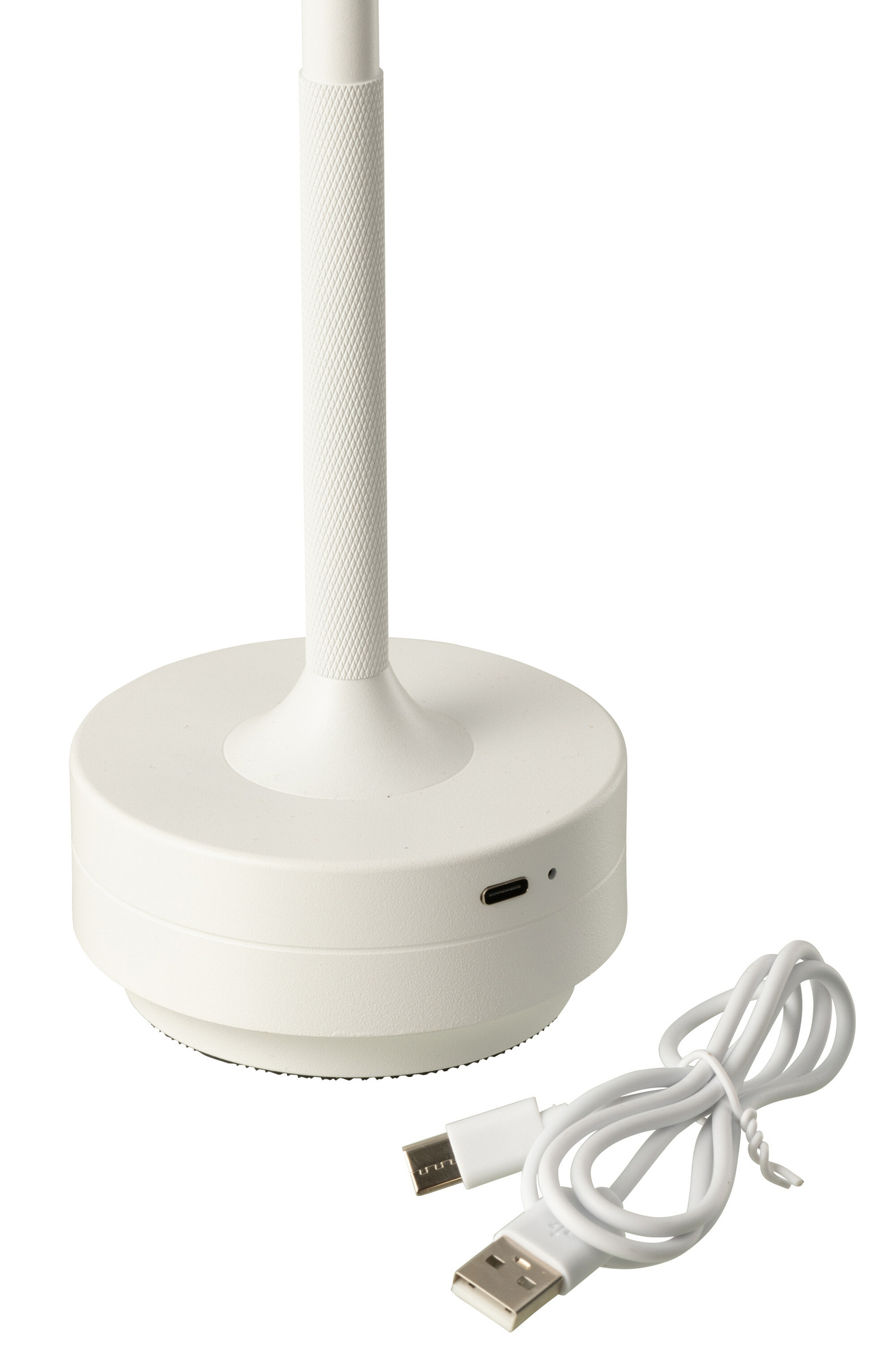 J-LINE WITTE LED-TAFELLAMP MET AANRAAKBEDIENING KUNSTSTOF