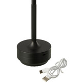 J-LINE TAFELLAMP LED TOUCH PLASTIC ZWART